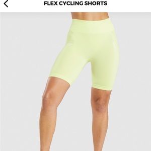 Gymshark Cycling Shorts- Size Small- Color: Light Green Marl